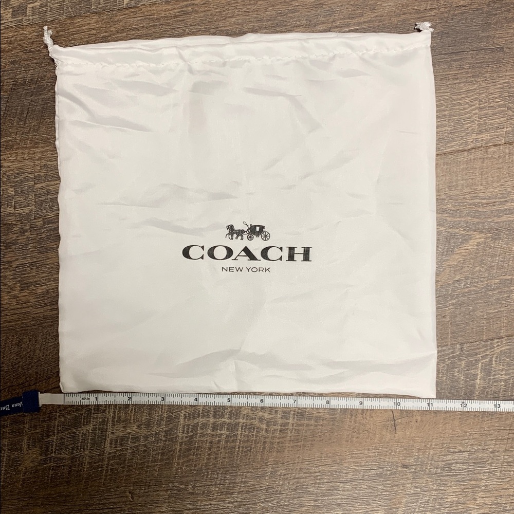 Coach Dust Bag White EUC approximately 11x11 inches